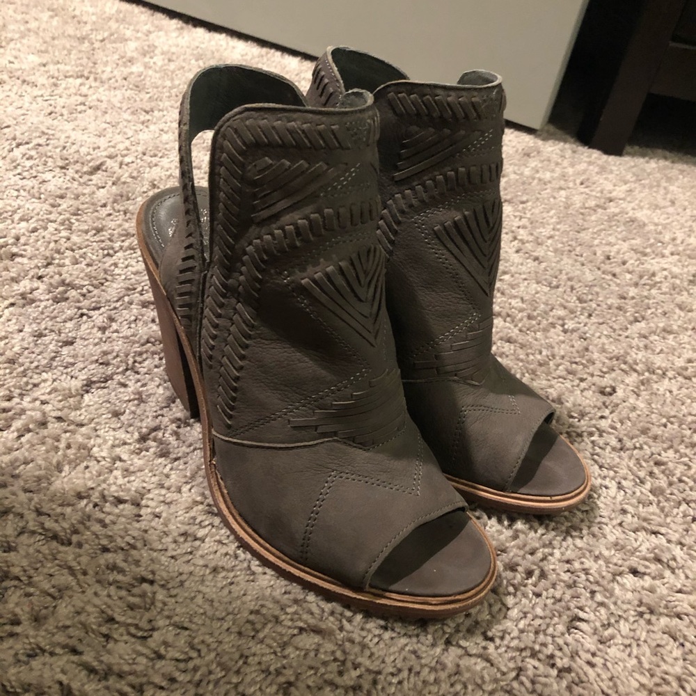 Open toe Vince Camuto booties